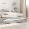 Ladice za krevet s ladicama Betonski sivi 160 x 36,5 x 16,5 cm