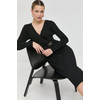 Morgan Cocktail obleka 222-RMBIZ Črna Slim Fit