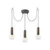 Leuchten Direkt 14776-48 - Luster na sajli TURN ME 3xE27/60W/230V pauk
