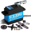 Digitalni brezjedrni servomotor DS3235 35KG | Zobniki iz nerjavečega jekla, 7,4 V | Vodoodporen, visok navor | Za robote in RC avtomobile, turkizni