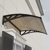 Alberg nadstrešnica 100x80 cm Braon sa crnim nosačem ( AGC–100080–BRBK )