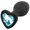 Sunfo sil,plug heart light blue S