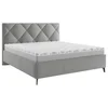 Boxxx OBLAZINJENA POSTELJA 160 cm x 200 cm , tekstil temno siva