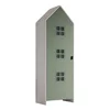 Bela/zelena otroška garderobna omara iz masivnega bora 37x172 cm Casami Bruges – Vipack