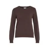 Vila Noos Ril O-Neck L/S - Coffee Bean Kostanjeva