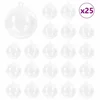 Set Božićnih Ukrasnih Kuglica 25 pcs *Transparent*an O 8 cm