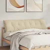 Jastuk za leđa Krema 180 x 50 cm Mikrofiber tkanina