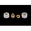 shumee Valx Komplet montažnih konektorjev za PEX cevi 3/4”x16 mm, beli, 2 kosa.