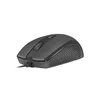 HOOPOE 2, Optical Mouse 1600 DPI, 4 Buttons, USB, Black, Cable 1,8m