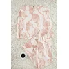 Trendyol Powder 100% Cotton Animal Patterned Knitted Pajama Set