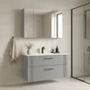 HANAH HOME Kupatilski ormarić sa umivaonikom i ogledalom (2 komada) Bari 100 v2 251