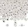 Kašaste perle (seed beads) 4 mm providna sa srebrnom linijom providna