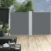 Uvlačiva bočna tenda 140 x 600 cm antracit