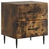 Noćni ormar s ladicama Dimljeni hrast 43 x 34,5 x 47,5 cm