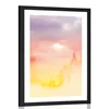 Plakat s paspartujem nežni obrisi gozda - 20x30 no frame