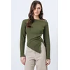 Trend Alacati Stili Ženska bluza Alc-X14716, Kaki