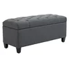 Homestar Klop s shranjevanjem 100x40x44 cm temno siva