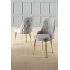 HANAH HOME Set 6 stolica Newa Grey Gold