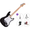 SX SST-ASH SET Transparent Black Električna kitara