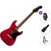 Fender Squier Paranormal Strat-O-Sonic Basic SET Crimson Red Transparent Električna kitara
