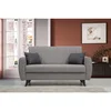 Atelier Del Sofa Alkon - Svetlosiva dvosed-sofa na razvlačenje
