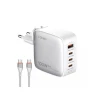 LDNIO Q408 GaN 100W 4x USB Kućni punjač sa USB C kablom beli