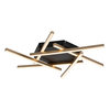 Rabalux Plafonjera Severine, LED, 40W, 3000K, 60x60cm, Zlatno-crna