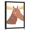 Plakat prikupen los z indijanskimi peresi - 30x45 silver