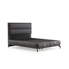 Hanah Home Osnova za krevet sa uzglavljem Rise, 180x122x200 cm, Tamnosiva