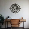 Wallity Zidna dekoracija World Map - APT425LS, 70x70 cm, Crna