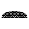 Črni/beli komplet preprog za stopnice 16 ks 20x65 cm Madalyon – Vitaus