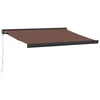 vidaXL vidaXL Ročno zložljiva tenda rjava 300x250 cm, (21260640)