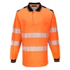 PW T184ONR-3XL PW3 Hi-Vis polo majica dugih rukava, veličina 3XL – Boja: narandžasta