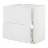 METOD / MAXIMERA Pod.element sudop. i 2front/2fioke, bela/Stensund bela, 80x60 cm