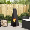 Kamin Crna 35 x 35 x 100 cm Čelik