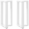 Noge za barski stol T-oblika 2 kom Bijele 50x35x(90-91) cm Čelik