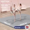 Yottoy Prostirka za jogu, 200x145cm, Siva