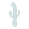 Rabbit vibrator s trojno stimulacijo Good Vibes Only - Sage, moder