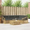 Set vanjskih sofa s jastukom 5 pcs Bijela i antracit Poliester