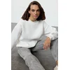 Trendyol Milla ženski duks Twoaw24sw00102, Ecru