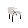Hanah Home Pomoćni stočić Cross, Beli