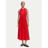 Tommy Hilfiger Vsakodnevna obleka 1985 Pleated WW0WW49621 Rdeča Regular Fit