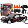 Daljinsko voden športni avtomobil R/C 1:24 črna z zamenljivimi kolesi