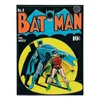 Batman metalni ingot naslovnica stripa, 90 mm, sa emajlom