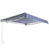 Tenda zidna 3,95x3m,belo/plava