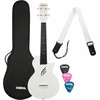 Cascha Carbon Fibre Set White Koncertne ukulele (Kot novo)