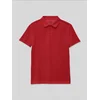 Tommy Life Majica TOMMY T-Shirt Aus Baumwollmix češnjevo rdeča