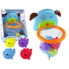 slomart LEAN TOYS Igrača za kopanje mini košarka s kužkom in gumijastimi ribicami