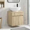 Umivaonik s policom za zid Hrast sonoma 49 x 44,5 x 66,5 cm