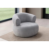 Atelier del Sofa Fotelja Roma, 100 x 90 x 85 cm, Siva